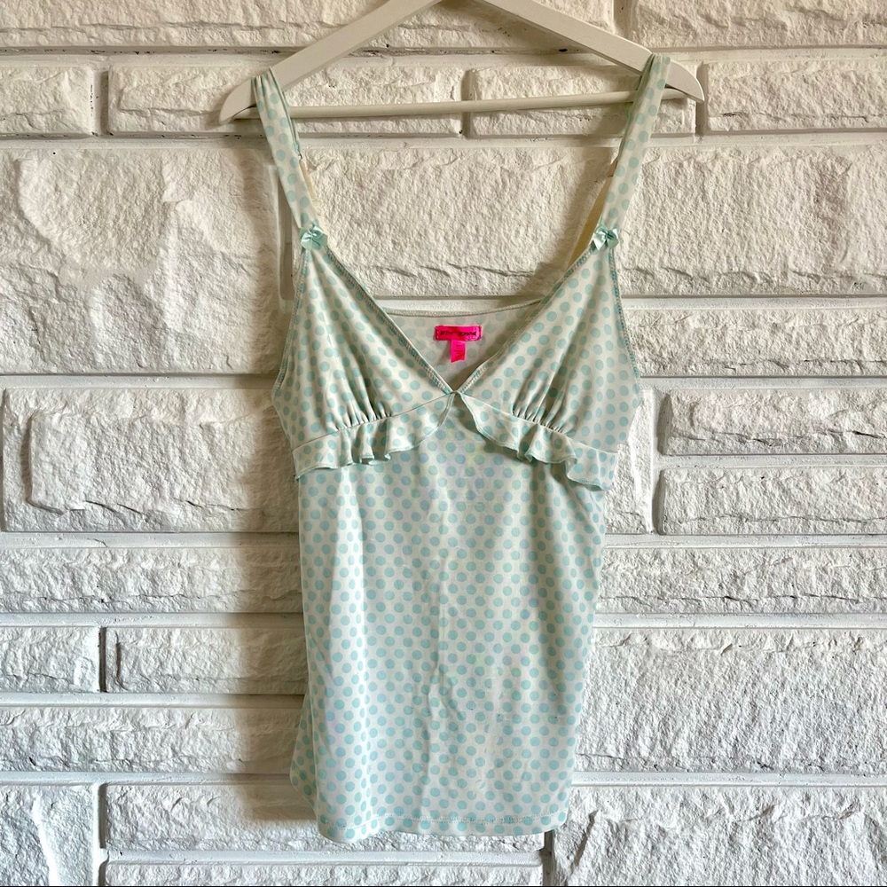Betsy Johnson polka dot cami